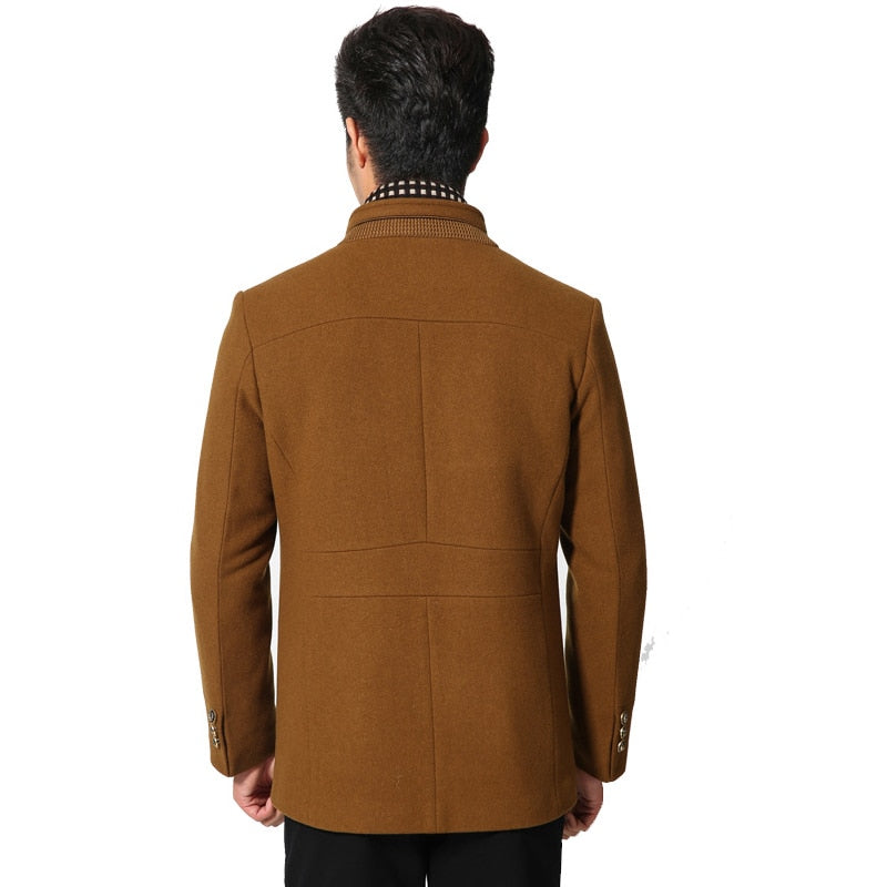 Wool Single Breasted Coat