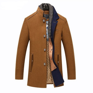 Wool Single Breasted Coat