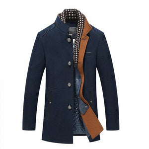 Wool Single Breasted Coat