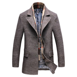 Single Breasted Wool Coat