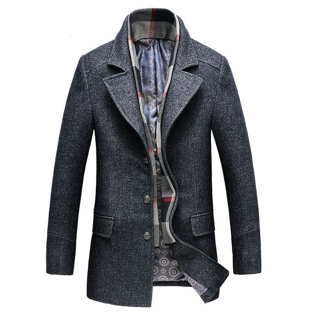 Single Breasted Wool Coat